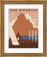 See America Welcome to Montana Fine Art Print