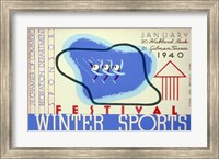 Winter sports festival, Jr. Chamber of Commerce Fine Art Print