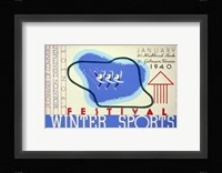 Winter sports festival, Jr. Chamber of Commerce Fine Art Print