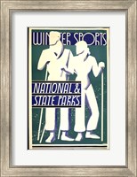 Winter sports, national & state parks Fine Art Print