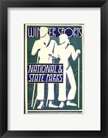 Winter sports, national & state parks Fine Art Print