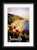 Amalfi, travel poster Fine Art Print