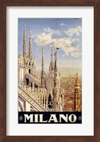 Milano Travel Poster Fine Art Print