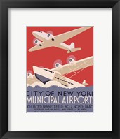 New York City municipal airports, 1937 Fine Art Print