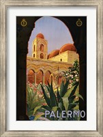 Palermo, travel poster 1920 Fine Art Print