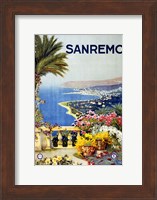 San Remo, travel poster 1920 Fine Art Print