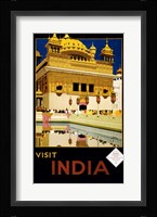 Visit India, travel poster, 1935 Framed Print