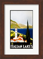 Italian Lakes, travel poster, 1930 Fine Art Print