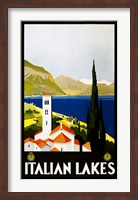 Italian Lakes, travel poster, 1930 Fine Art Print