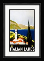 Italian Lakes, travel poster, 1930 Fine Art Print