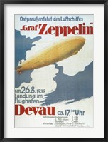 Zeppelin in Devau 1939 Fine Art Print