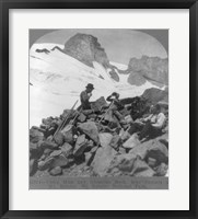 Washington - Mount Rainier Toiling up a snowfield Fine Art Print