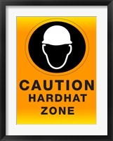 Safety Hard Hat Framed Print