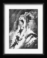 Matterhorn disaster Gustav Dore Framed Print