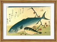 Hiroshige A Shoal of Fishes Fugu Yellowtail Fine Art Print