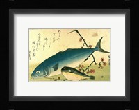Hiroshige A Shoal of Fishes Fugu Yellowtail Fine Art Print