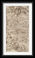 Plan de la Ville de Paris, 1715 (M) Framed Print
