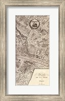 Plan de la Ville de Paris, 1715 (R) Fine Art Print