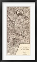 Plan de la Ville de Paris, 1715 (R) Fine Art Print