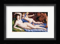 Bronzino Venus, Cupido and Satyr Framed Print