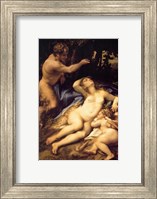 Correggio - Venus and Cupid with a Satyr Fine Art Print