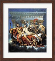 Jacques - Louis David Aphrodite Ares Graces Fine Art Print