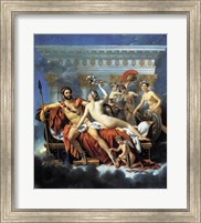 Jacques - Louis David Aphrodite Ares Graces Fine Art Print