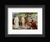 Judgment of Paris he goddesses Athena, Hera and Aphrodite Framed Print