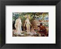 Judgment of Paris he goddesses Athena, Hera and Aphrodite Fine Art Print