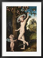 Lucas Cranach the Elder - Cupid complaining to Venus Fine Art Print