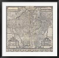 1652 Gomboust Map of Paris, France Fine Art Print