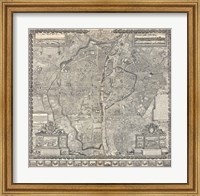 1652 Gomboust Map of Paris, France Fine Art Print