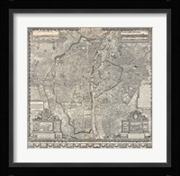 1652 Gomboust Map of Paris, France Fine Art Print