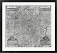 1652 Plan de Gomboust Fine Art Print