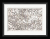 1852 Depot de Guerre Map of Paris and its Environs, France Fine Art Print