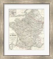 1852 Levasseur Map of France Fine Art Print