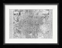 Jaillot map of Paris 1762 Fine Art Print