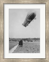 Blimp, Zeppelin, In Flight Fine Art Print