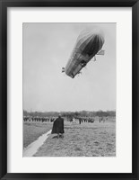 Blimp, Zeppelin, In Flight Fine Art Print