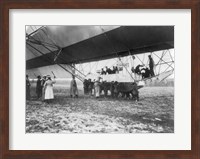 Zeppelin Landing in Presence of Count Zeppelin and Crown Prince Fine Art Print