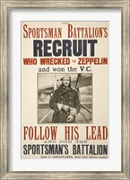 The Sportsman Battalion's Recruit Poster Fine Art Print