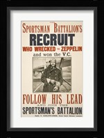 The Sportsman Battalion's Recruit Poster Fine Art Print