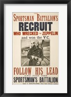 The Sportsman Battalion's Recruit Poster Fine Art Print