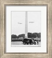 U.S. Army Blimps, Passing over the Washington Monument Fine Art Print