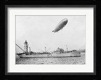 U.S.S. Patoka and Shenandoah Blimp Overhead Fine Art Print