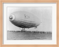 Landing of British Dirigible R-34 at Mineola, Long Island, N.Y. Fine Art Print