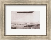 Zeppelin - B&W in the air Fine Art Print