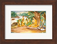 Ascetic Bodhisatta Gotama with the Group of Five Fine Art Print