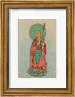 Buddha Standing on a Lotus Fine Art Print