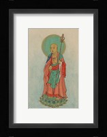 Buddha Standing on a Lotus Framed Print